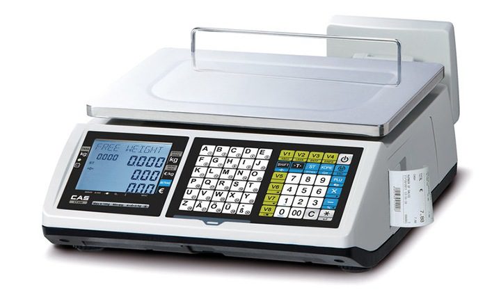 Cân điện tử in hóa đơn CAS CT-100B 30Kg/10g cân siêu thị điện tử