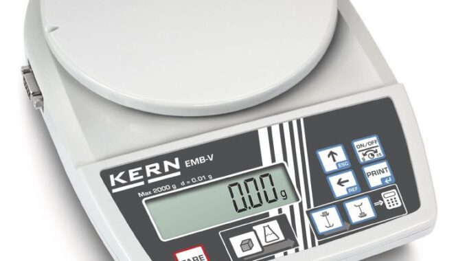 [Cân Kern] Cân kỹ thuật 2 số lẻ (2000g/0,01g) EMB 2000-2V Kern