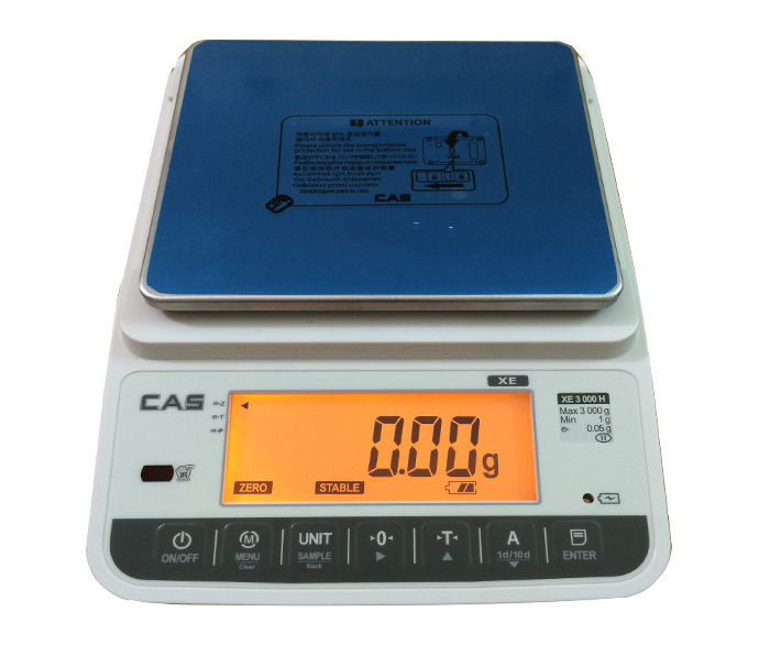 Cân Điện Tử XE Series 600g/0.01g , 1500g/0.02g , 3000g/0.05g Cas-Korea